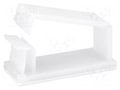 Self-adhesive cable holder; polyamide; 27mm; natural; UL94V-2 FIX&FASTEN FIX-FCU-3