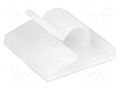 Self-adhesive cable holder; 6mm; polyamide; natural; UL94V-2 FIX&FASTEN FIX-WCT-6
