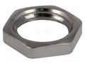 Nut; M20; brass; 24mm; Pitch: 1.5; Plating: nickel HELUKABEL HELU-90177