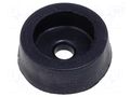 Foot; H: 5mm; black; rubber; Dim: Ø14mm; Ømount.hole: 2.9mm MASZCZYK KM-NOGA-GUMA