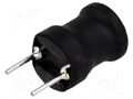 Inductor: wire; THT; 10uH; 3A; 45mΩ; ±10%; Body dim: Ø8.5x11mm BOURNS RL622-100K-RC
