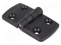 Hinge; Width: 87mm; polyamide; black; H: 48mm FATH FA-095K4545F00