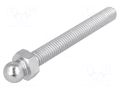 Pin; M8; steel; Ø: 10mm; Plating: zinc; Thread len: 60mm FATH FA-098MM08060M