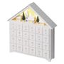 LED Advent calendar, wooden, 35x33 cm, 2x AA, indoor, warm white, timer, EMOS DCWW02 8592920093368