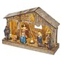 LED Christmas nativity scene, wooden, 19 cm, 3x AA, indoor, warm white, timer, EMOS DCWW14 8592920098080