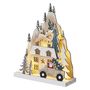 LED Christmas landscape, wooden, 22 cm, 2x AA, indoor, warm white, timer, EMOS DCWW17 8592920098141