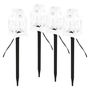 LED decoration – stake lanterns, white, outdoor and indoor, cool white, EMOS DCLC01 8592920099292