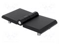 Hinge; Width: 120mm; zinc and aluminium alloy; black; H: 60mm RST ROZTOCZE 3.513.22