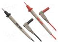 Test leads; Inom: 10A; Len: 1m; test leads x2; red and black AXIOMET AX-TLS-001B