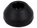 Foot; Base dia: 24mm; polyamide; H: 12.4mm; Mount.hole diam: 10mm FATH FA-098M025KG