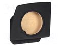 Car loudspeaker enclosure; MDF; black; 250mm; Grooving: 272mm BASSER OBGL.AUDI.09