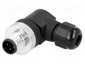 Connector: M12; plug; PIN: 4; male; Micro-Change; angled 90°; IP67 MOLEX MX-1200710040