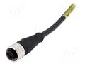 Connector: M12; plug; female; Micro-Change; PIN: 4; straight; 4A MOLEX MX-1200060019