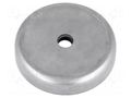 Magnet: permanent; hard ferrite; 72N; Ø: 40mm; H: 8mm ELESA+GANTER GN50.45-HF-40