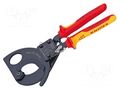 Cutters; L: 280mm; Tool material: steel; Øcable: 52mm; 380mm2; 1kVAC KNIPEX KNP.9536280