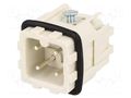 Connector: HDC; contact insert; male; S-A; PIN: 4; 3+PE; size 3A MOLEX MX-93601-0125