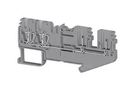 TERMINAL BLOCK, DIN RAIL, 4POS, 12AWG SCP222.5GREY