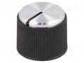 Knob; with pointer; aluminium,thermoplastic; Øshaft: 6mm; black OKW A1318260