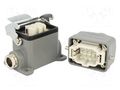 Connector: HDC; male + female; GWconnect; PIN: 6; 16A; 500V; 6+PE MOLEX MX-93603-0048