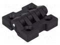 Hinge; Width: 47mm; polyamide; black; H: 48mm; Holes no: 4 RST ROZTOCZE 3.527