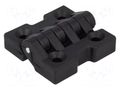 Hinge; Width: 47mm; polyamide; black; H: 48mm; Holes no: 4 RST ROZTOCZE 3.527