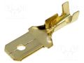 Terminal: flat; male; W: 6.3mm; gold-plated; 1÷2.5mm2 4CARMEDIA KON-A-63