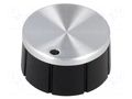 Knob; with pointer; aluminium,thermoplastic; Øshaft: 6mm; black OKW A1624260