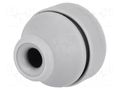 Grommet; Ømount.hole: 16mm; elastomer thermoplastic TPE; grey TRELLEBORG T-VET5-7