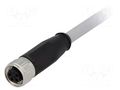 Connector: M8; female; PIN: 4; straight; with lead; plug; 0.5m; PVC HARTING 21348100481005
