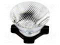 LED lens; round; transparent; 8/55°; Mounting: adhesive tape LEDIL CA11267
