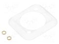 Socket gasket; white; XLR standard; 19x24mm; FT CLIFF CP299903