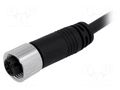 Connector: M12; plug; female; PIN: 3; straight; 4A; 250V; IP68,IP69K AMPHENOL LTW 12-03AFFM-SL7A01