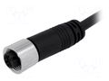 Connector: M12; plug; female; PIN: 3; straight; 4A; 250V; IP68,IP69K AMPHENOL LTW 12-03AFFM-SL7A01