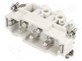 Connector: HDC; contact insert; male; GWconnect; PIN: 6(4+2); 500V MOLEX MX-936010221