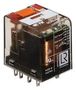 POWER RELAY, DPDT, 12A, 24VAC, SOCKET 1415002-1
