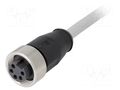 Connector: 7/8"; plug; 10m; female; PIN: 5; straight; with lead; PVC HARTING 21349700597100