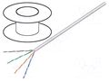 Wire; U/UTP; 4x2x24AWG; 5e; wire; CCA; Insulation: PVC; grey; 100m GOOBAY U/UTP5E-SCCA-100