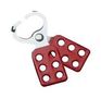 HASP, STEEL, RED PVC, 25.4MM PSL-1