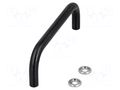 Holder; oxidized steel; black; H: 35mm; Mounting: M4 screw; GN 425 ELESA+GANTER GN425-8-128-BT