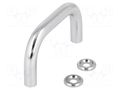 Holder; chromium plated steel; chromium plated; H: 35mm; GN 425 ELESA+GANTER GN425-8-55-CR