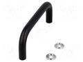Holder; steel; black; H: 43mm; Mounting: M5 screw; GN 425; Ø: 10mm ELESA+GANTER GN425-10-100-SW