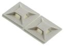 CABLE TIE MOUNT, 28.7MM, NYLON 6.6, WHT ABMS-S6-D