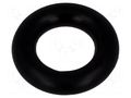 O-ring gasket; NBR caoutchouc; Thk: 2.6mm; Øint: 6mm; black FIX&FASTEN FIX-OR-6