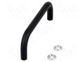 Holder; steel; black; H: 35mm; Mounting: M4 screw; Holes pitch: 96mm ELESA+GANTER GN425-8-96-SW