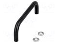 Holder; oxidized steel; black; H: 35mm; Mounting: M4 screw; GN 425 ELESA+GANTER GN425-8-96-BT