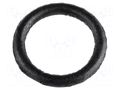 O-ring gasket; NBR caoutchouc; Thk: 0.5mm; Øint: 2.8mm; black FIX&FASTEN FIX-OR-2.8