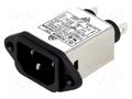 Connector: AC supply; socket; male; Inom: 3A; Ir: 0.8mA; 250VAC YUNPEN ELECTRONIC FYB03T1