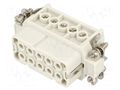 Connector: HDC; contact insert; female; GWconnect; PIN: 10; 16A MOLEX MX-93601-0137
