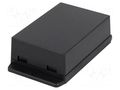 Enclosure: multipurpose; X: 70.6mm; Y: 105mm; Z: 35.5mm; ABS; black GAINTA NUB1057035BK