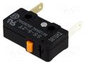 Microswitch SNAP ACTION; 5A/125VAC; without lever; SPST-NC; SS OMRON Electronic Components SS-5-2T